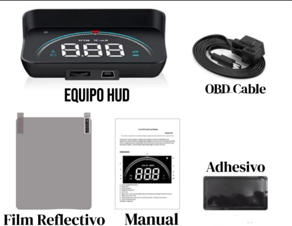 HUDPro™ – Velocímetro Digital para Parabrisas 🚗💨
