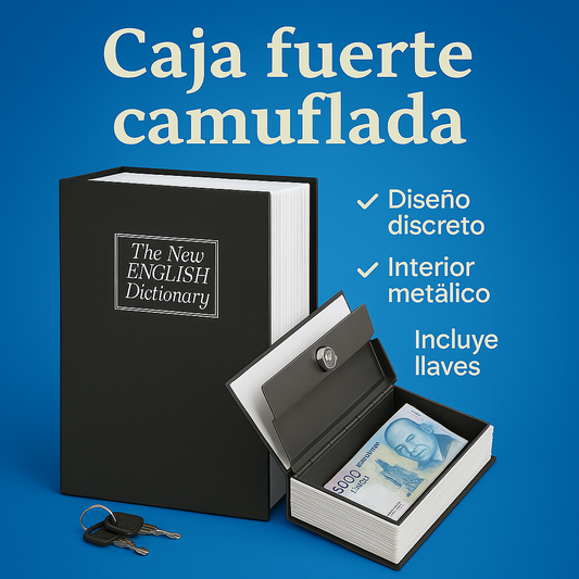 🛡️LibroGuard®: Caja Fuerte Camuflada con Llave