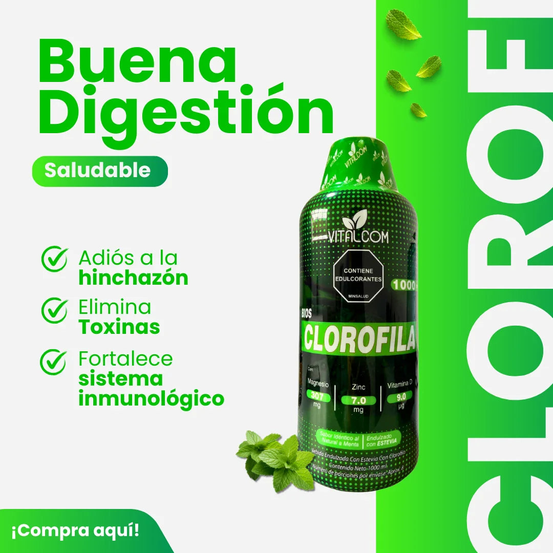 Vitalgreen® | Clorofila Líquida 1000ml🌿